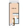コーポ５旭が丘 1Rの間取り