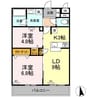 star pear 2LDKの間取り