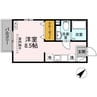 DTコート 1Rの間取り