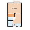めじろハイツ 1DKの間取り