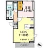 メタルフォックス 1LDKの間取り
