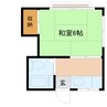 めじろ荘 1Kの間取り