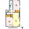 ドエル59 2DKの間取り