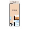 タシロハイム 1Rの間取り