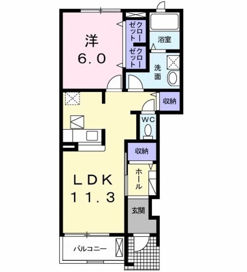 間取図 ディアコート