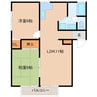 ハイムグリーンアクセス 2LDKの間取り
