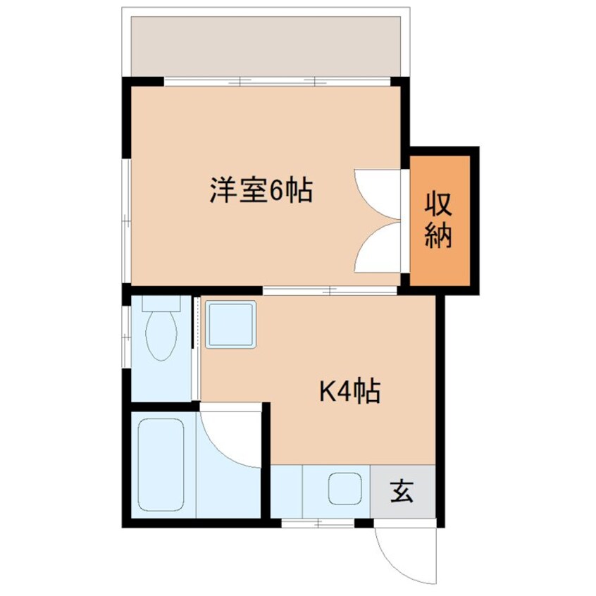 間取図 コーポあがわ