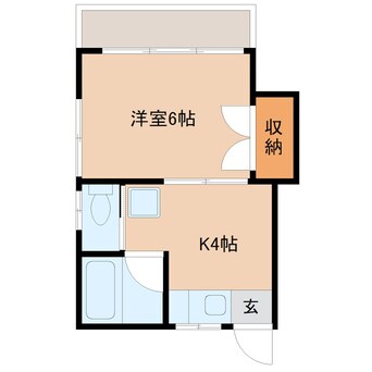 間取図 コーポあがわ