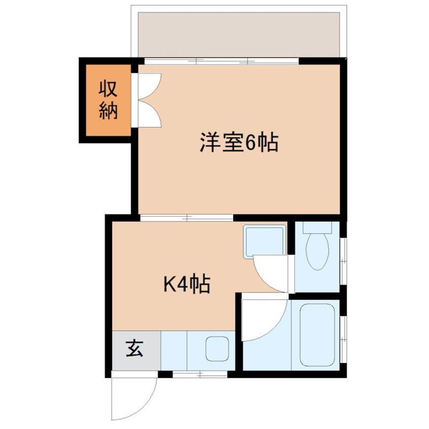 間取図 コーポあがわ