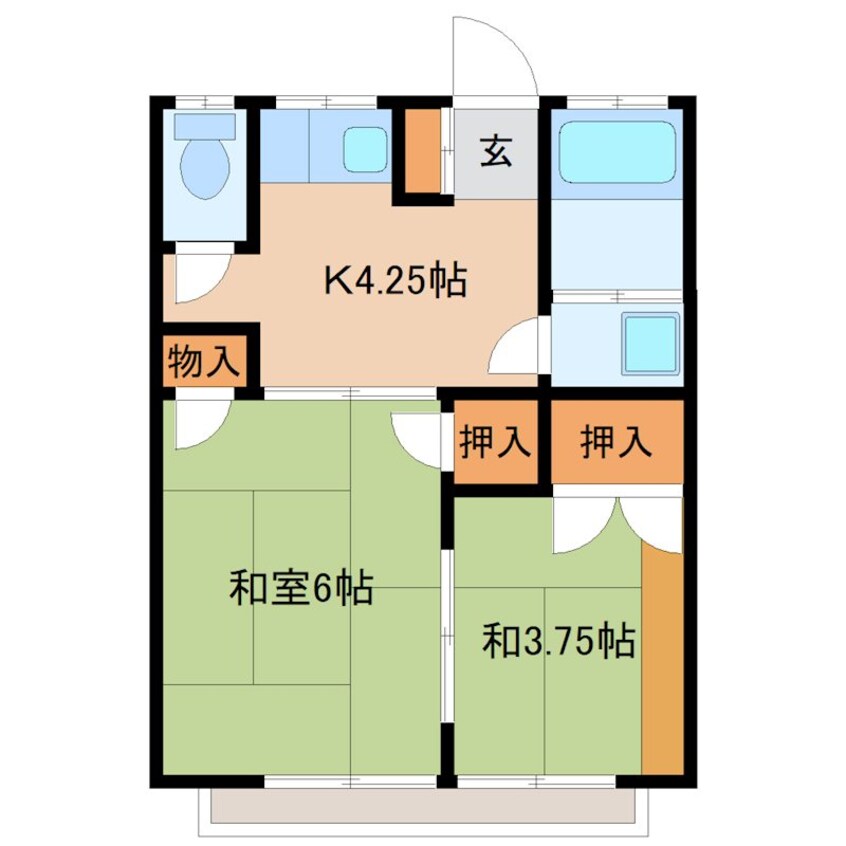 間取図 コーポつかさ