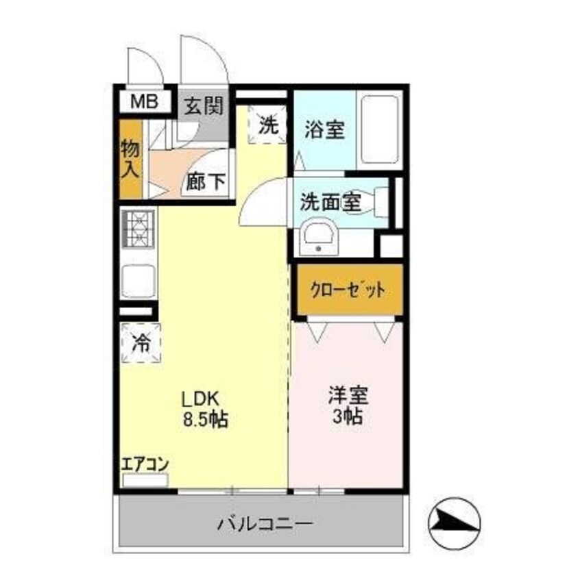 間取図 クレセントコートkay