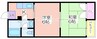 スポール南住吉 2Kの間取り