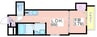 F asecia Irifi 1LDKの間取り