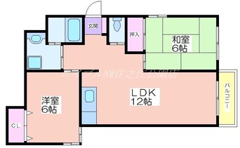 間取図 エクセルライフ北畠