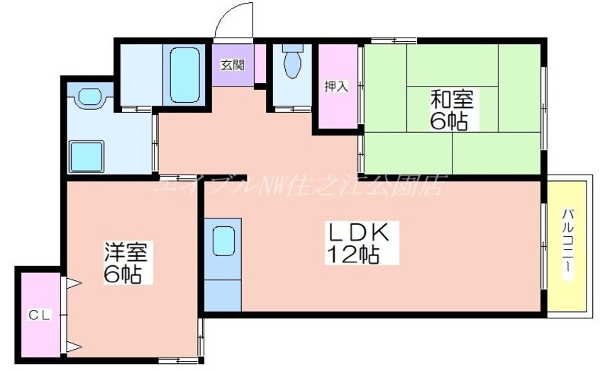 間取図 エクセルライフ北畠