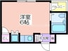 アエラ 1Rの間取り