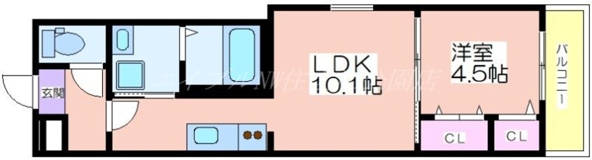 間取図 フジパレス上住吉