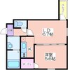 フジパレス清水丘Ⅴ番館 1LDKの間取り