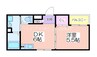 エルサ住之江 1DKの間取り