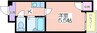 パークライフ住吉 1Kの間取り