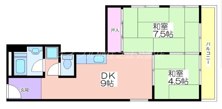 間取図 住吉団地10棟