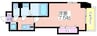 Luxe我孫子 1Kの間取り