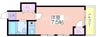 シプランドーレ 1Rの間取り