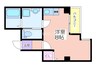 グランパシフィック我孫子道 1Rの間取り