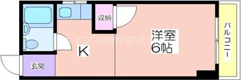 間取図 粉浜ハザマコーポ