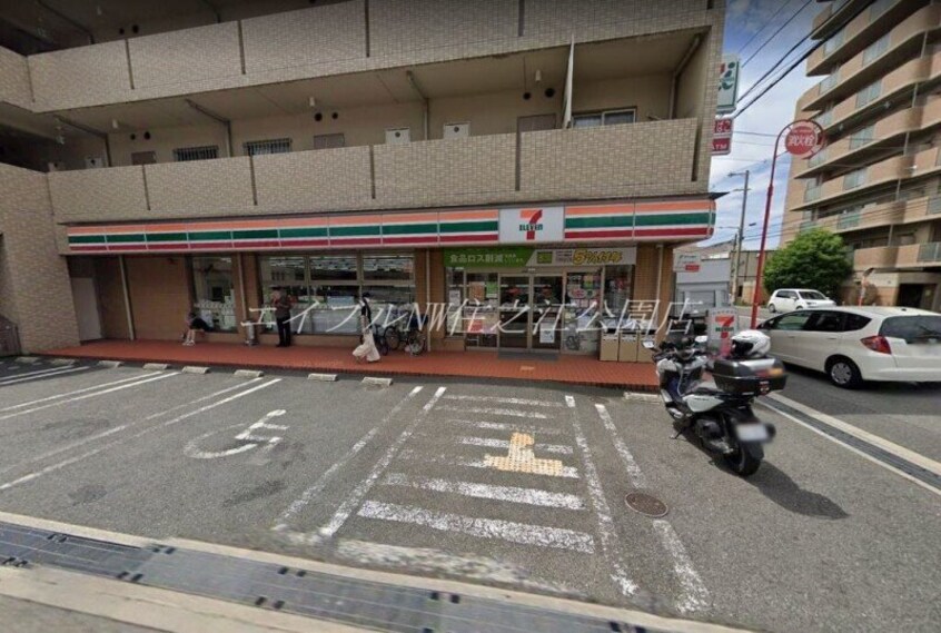 セブンイレブン大阪東粉浜1丁目店(コンビニ)まで347m 粉浜ハザマコーポ