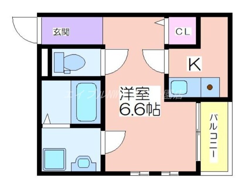 間取図 レディエント安立