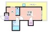 明星館 1Kの間取り