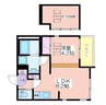 ハーモニーテラス中加賀屋 1LDK+Sの間取り