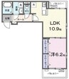 トレ　ペコレ 1LDKの間取り