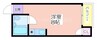 西川ビル 1Rの間取り