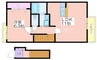 リベルタス 1LDKの間取り