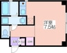 Halさくら 1Rの間取り