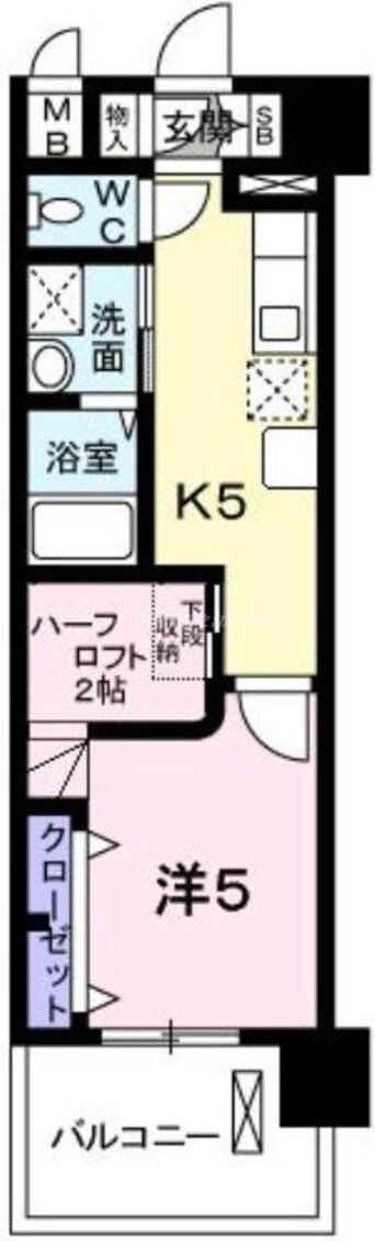 間取図 サニーキャンプ　今池