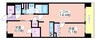 大阪ベイレジデンス（リブリーコート） 2LDKの間取り