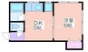 プレスト東加賀屋 1DKの間取り