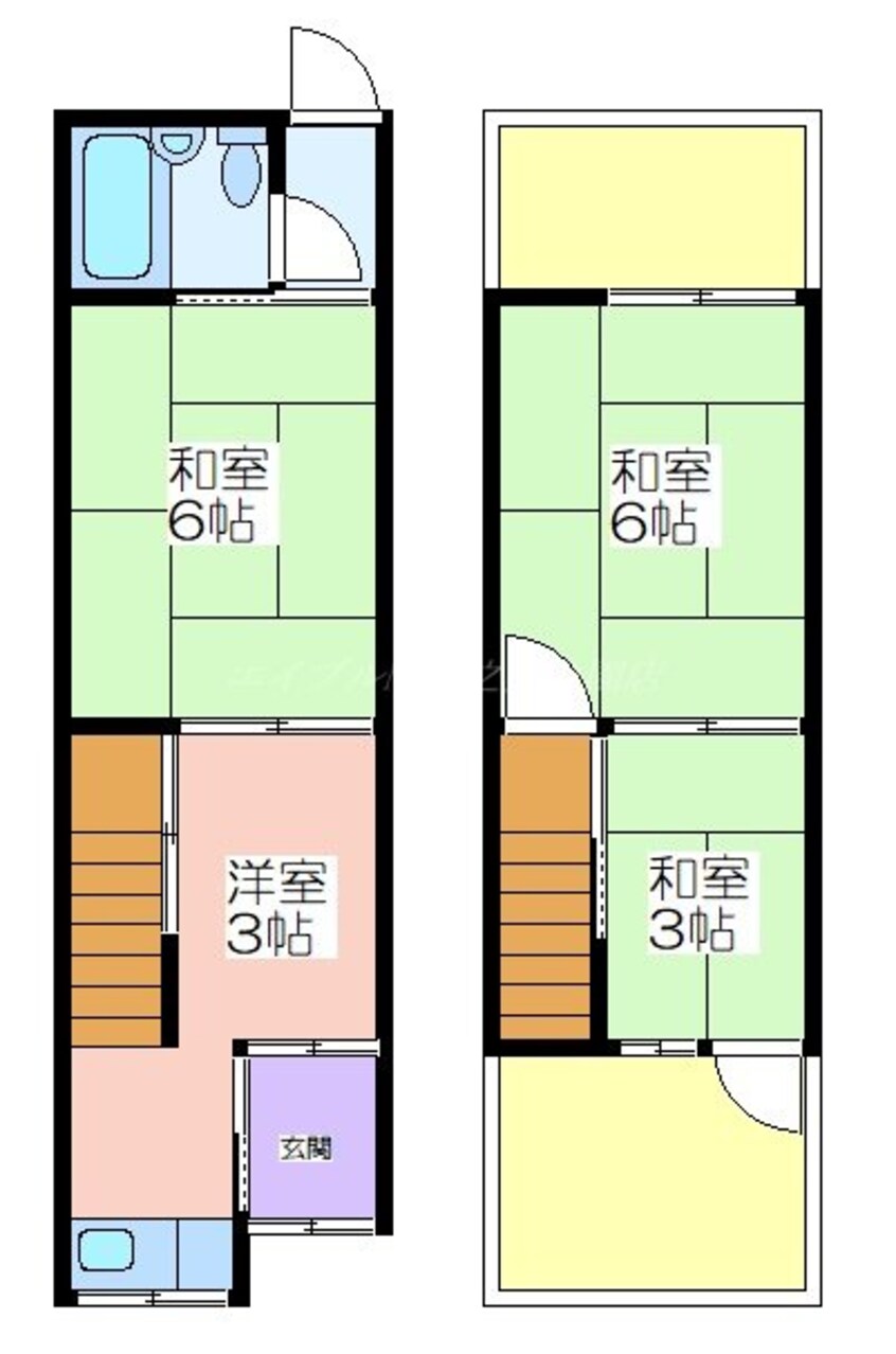 間取図 北島貸家