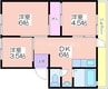 シャトーポール3（南港厚生年金共同住宅3号棟） 3DKの間取り