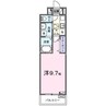 ヒカルサ堺市文珠橋通Ⅱ 1Kの間取り