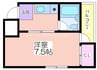 ヴィラおりおの 1Kの間取り