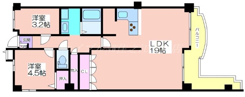 間取図 南海住吉清水丘グリーンコート