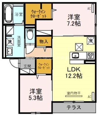 間取図 Maison de Espoir万代