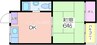 第１北野ビル 1Kの間取り