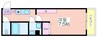 アビーコリーヌ 1Rの間取り
