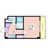 ベルフレージュ住吉 1Kの間取り
