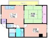 N court　我孫子 2LDKの間取り
